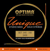 Optima E-Bass strings Unique studio golden strings - 4-string medium sc. (2409M)