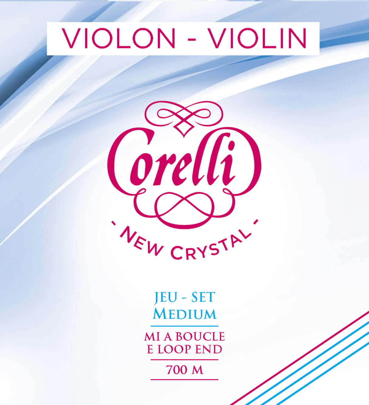 Corelli Violins strings New Crystal - medium (700M)