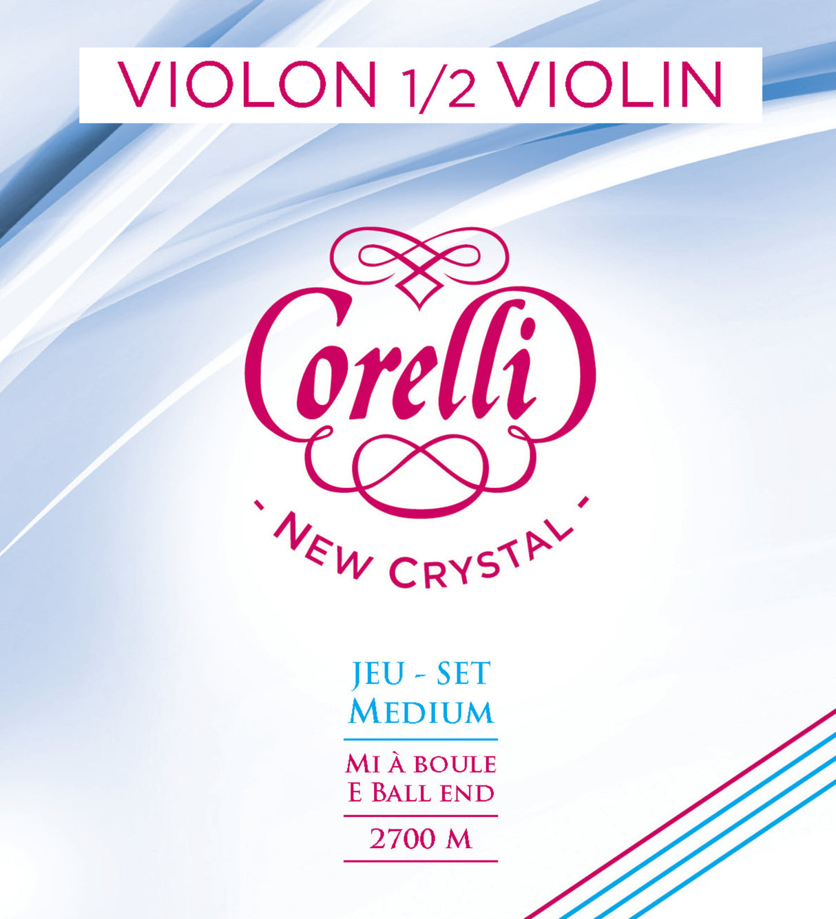 Corelli Violins strings New Crystal - 1/2 set (2700M)