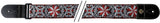 GEWA F&S Folk Jacquard straps for Guitars - Red-White