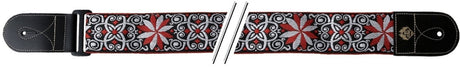 GEWA F&S Folk Jacquard straps for Guitars - Red-White