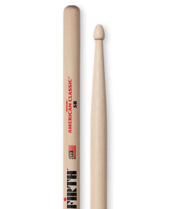 Vic Firth 5B Drumsticks (Wooden tip)