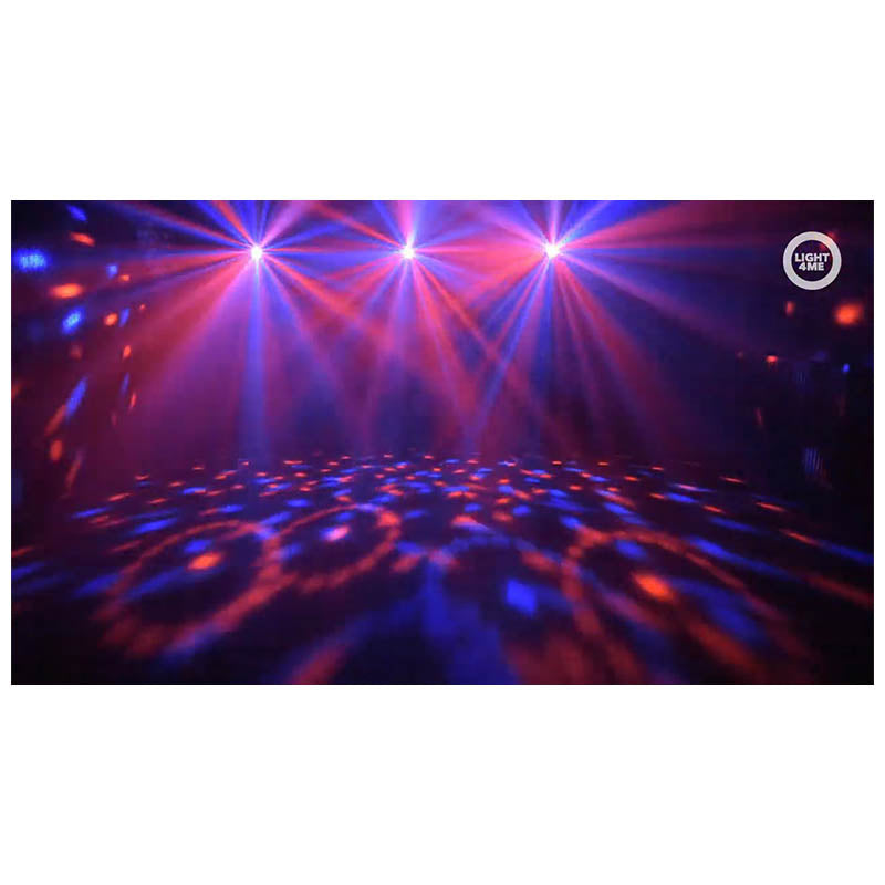 LIGHT4ME T-BAR LED PAR BLOMSTERKUGLE LASER UV STROBE diskotekbelysning multieffekt