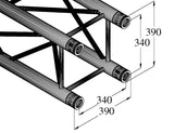 ALUTRUSS QUADLOCK TQ390-1000 4-way Cross Beam