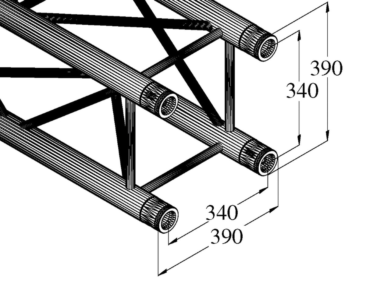 ALUTRUSS QUADLOCK TQ390-2000 4-way Cross Beam