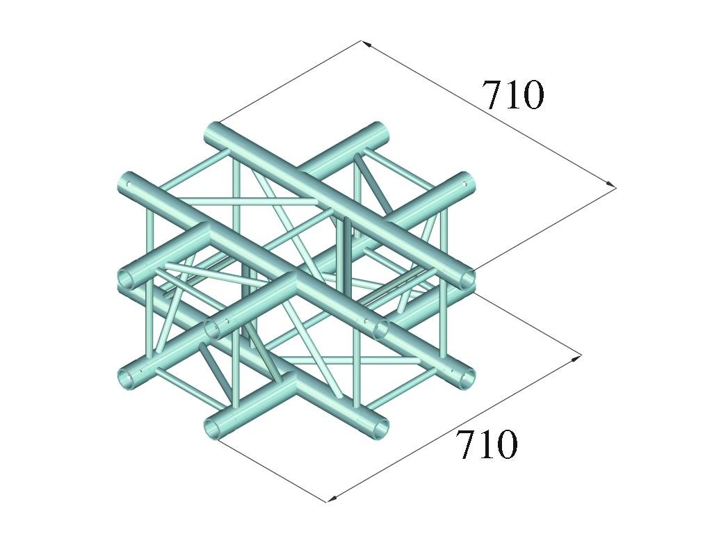 Alutruss QUADLOCK 6082C-41 4-way cross piece