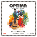 Optima Strings for classical guitar SILVER CLASSICS guitar strings for children - Set 3/4 (270MT 3/4)