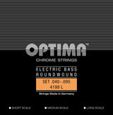 Optima E-Bass strings Chrome Strings. Round Wound Medium Scale - Set 4-string light (4199M)
