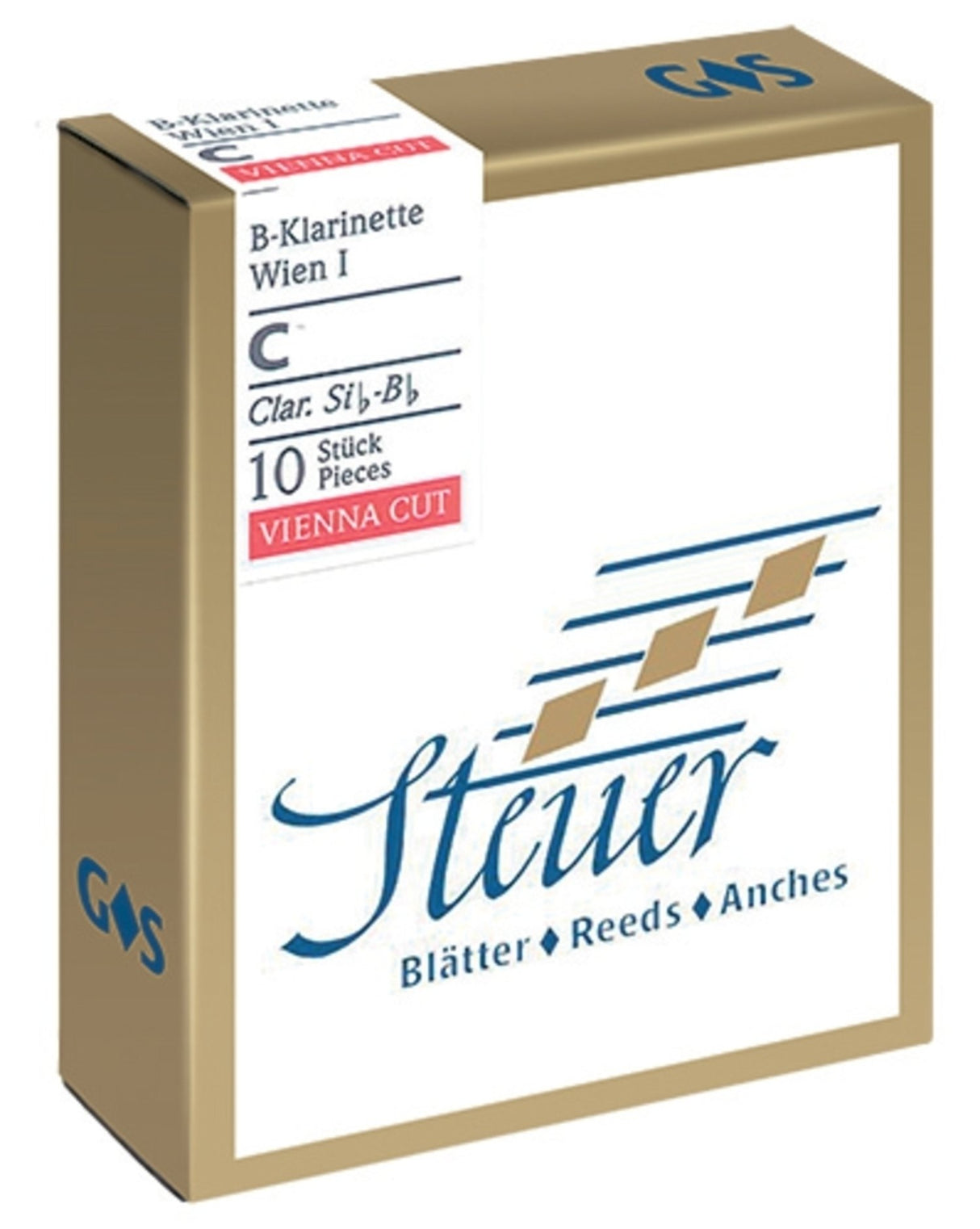 Steuer Reeds Bb-Clarinet Solo White Line - C