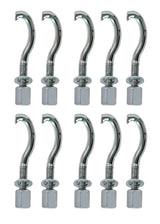 Latin Percussion Tuning lugs Brazilian LP3010 LP3010N LP3012 LP3012-SM Pandeiro - LP3006 Tamborim - Chrome, 10 pieces (LP3923)