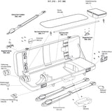 GEWA shaped violin cases Air 1.7 - Combination lock, left