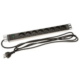 Power Strip w. Ground (DK, 19" Rack)