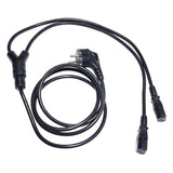 IEC - Y-Split Plug Schuko 1.8m - 2 x IEC Female 10A Appliance Plug