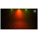 LIGHT4ME T-BAR LED PAR DERBY LASER Disco Light Multi-Effect Set