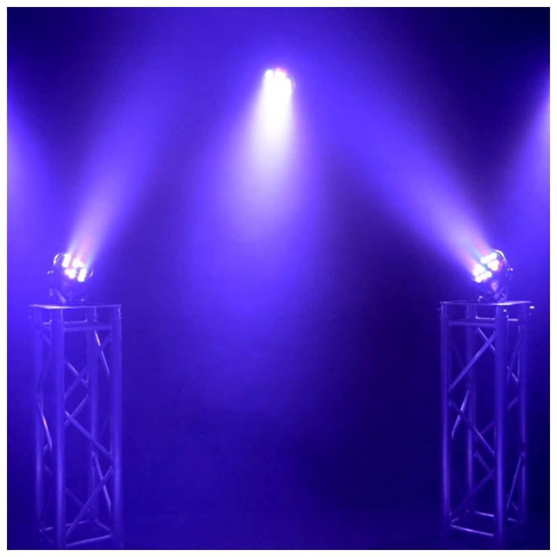 LIGHT4ME BLACK PAR 30x3W RGBA-UV LED pålidelig scenespotlight