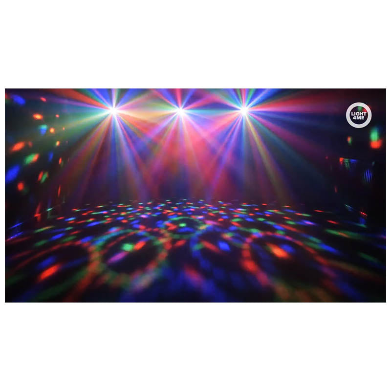 LIGHT4ME T-BAR LED PAR BLOMSTERKUGLE LASER UV STROBE diskotekbelysning multieffekt