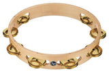 Latin Percussion Tambourine Pro 10 in Single Row Tambourine - Brass (LP380A-BR)