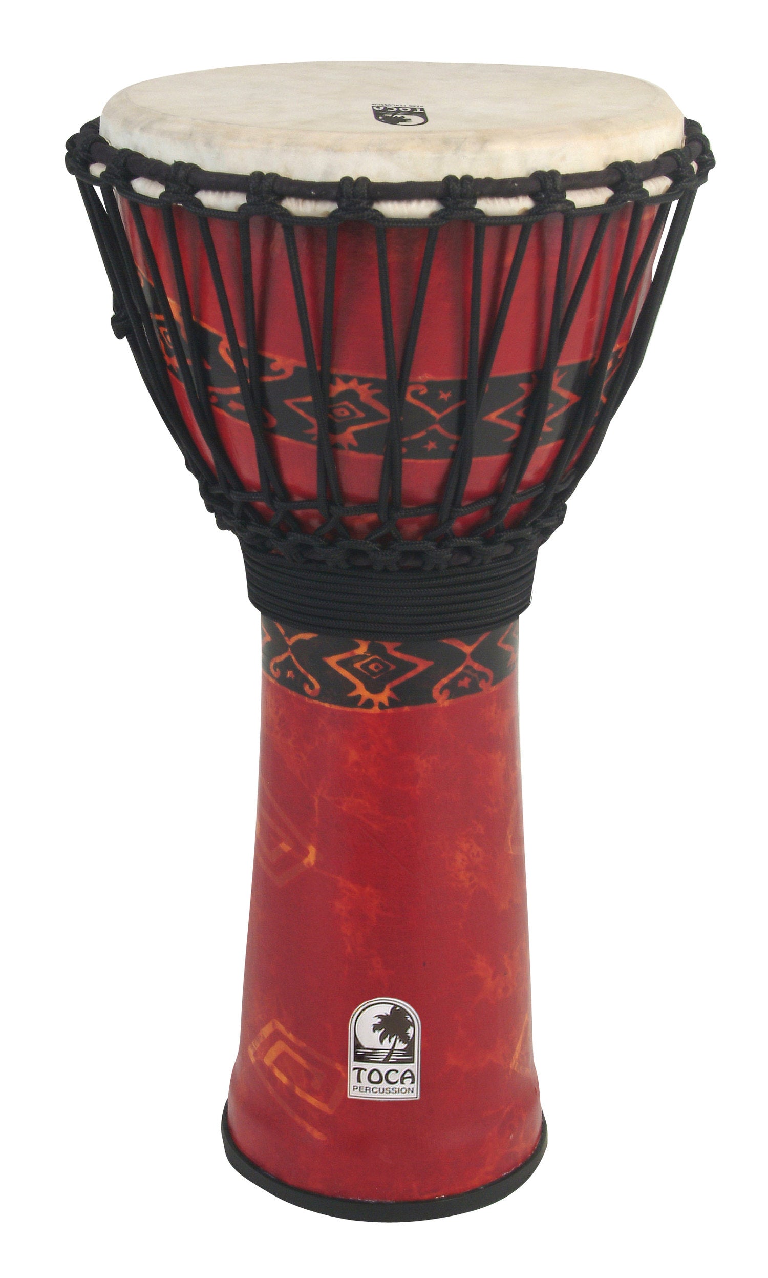 Toca Djembe Freestyle Rope Tuned - Bali Red (SFDJ-12RP)