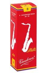 Vandoren Reeds Tenor Saxophone Java Filed Red - 2 1/2