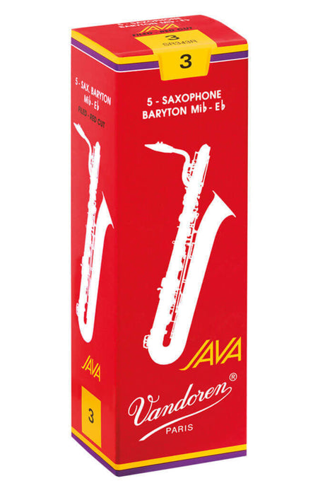 Vandoren Reeds Baritone Saxophone Java Filed Red - 2