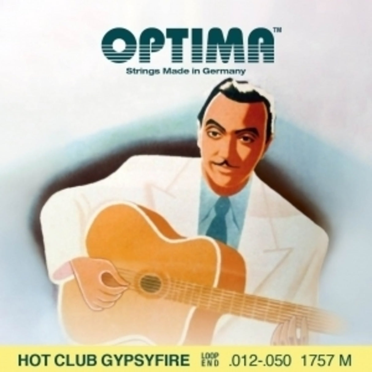 Optima Strings for Acoustic Guitars Hot Club Gypsyfire silver plated - Set with loop end (1757M)