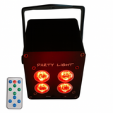 LIGHT4ME ACCU PAR 4x3W rechargeable spotlight 360