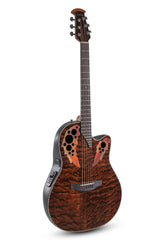 Ovation E-Acoustic Guitars Celebrity Elite Plus Mid Cutaway - Dark Tiger Eye (CE44P-TGE-G)