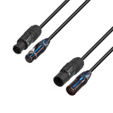 Adam Hall Cables 5 STAR H TCON 5D 0150 – Hybrid Cable | power and DMX | Neutrik® 5-pole XLR x TRUE1® | 1,5 m