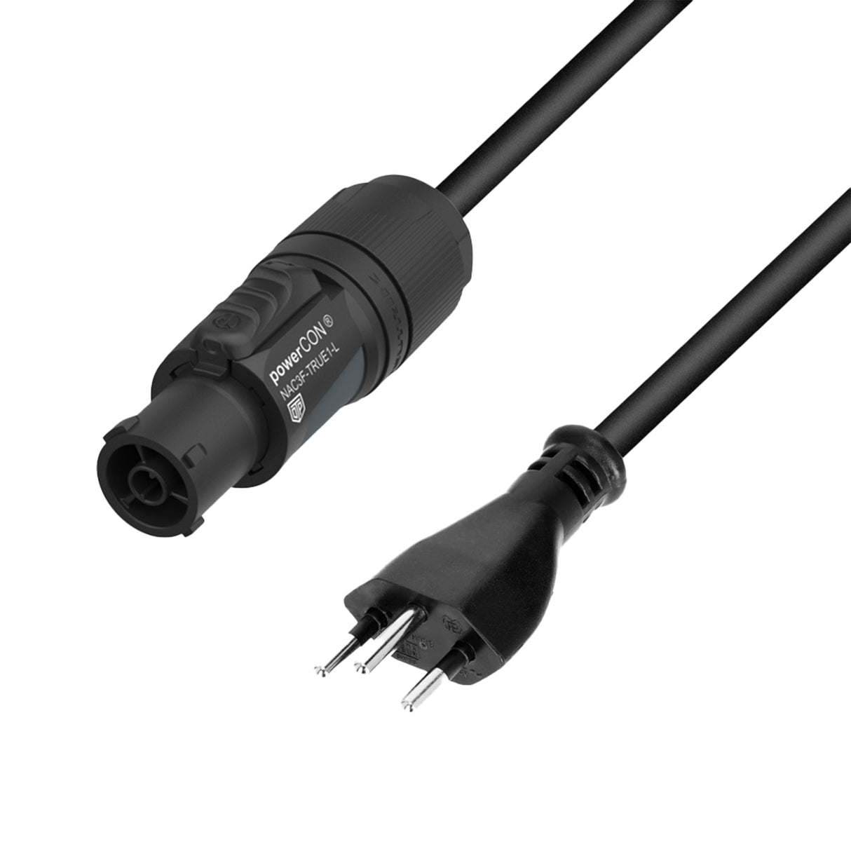 Adam Hall Cables 5 STAR TCON 0150 CH - Power cable | Neutrik TRUE1® x SEV M12 | 1,5 m