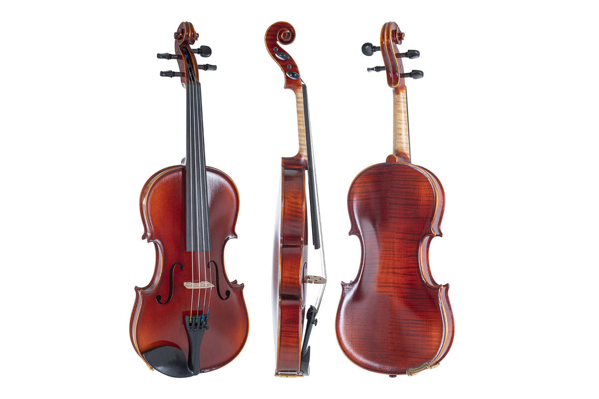 GEWA Violins Ideale - 4/4 (Ready to play including shaped case, without bow, with Larsen Aurora strings, transport-secured)