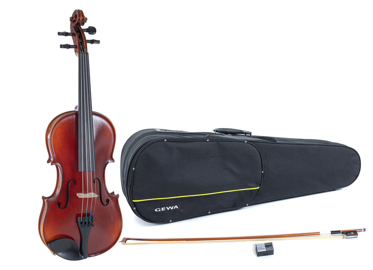 GEWA Violins Ideale - 4/4 (Ready to play incl. shaped case, Massaranduba bow, Larsen Aurora strings, transport-secured)
