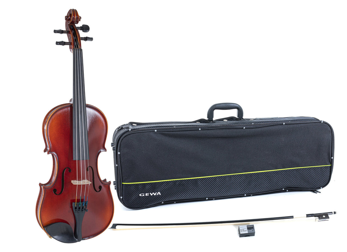 GEWA Violins Ideale - 3/4 (Ready to play incl. violin case, carbon bow, Larsen Aurora strings, secured for transport)