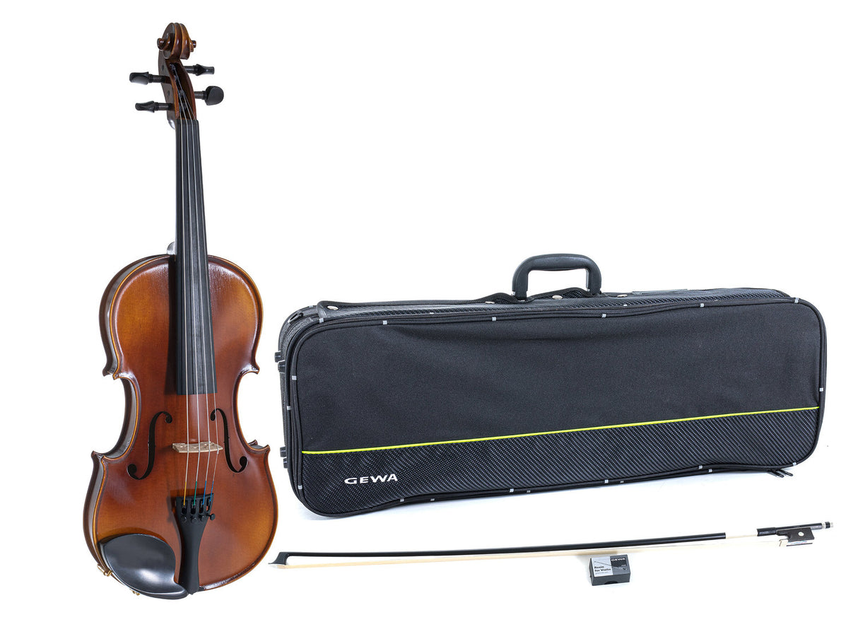 GEWA Violins Allegro - 3/4 (Ready to play incl. violin case, carbon bow, Larsen Aurora strings, secured for transport)