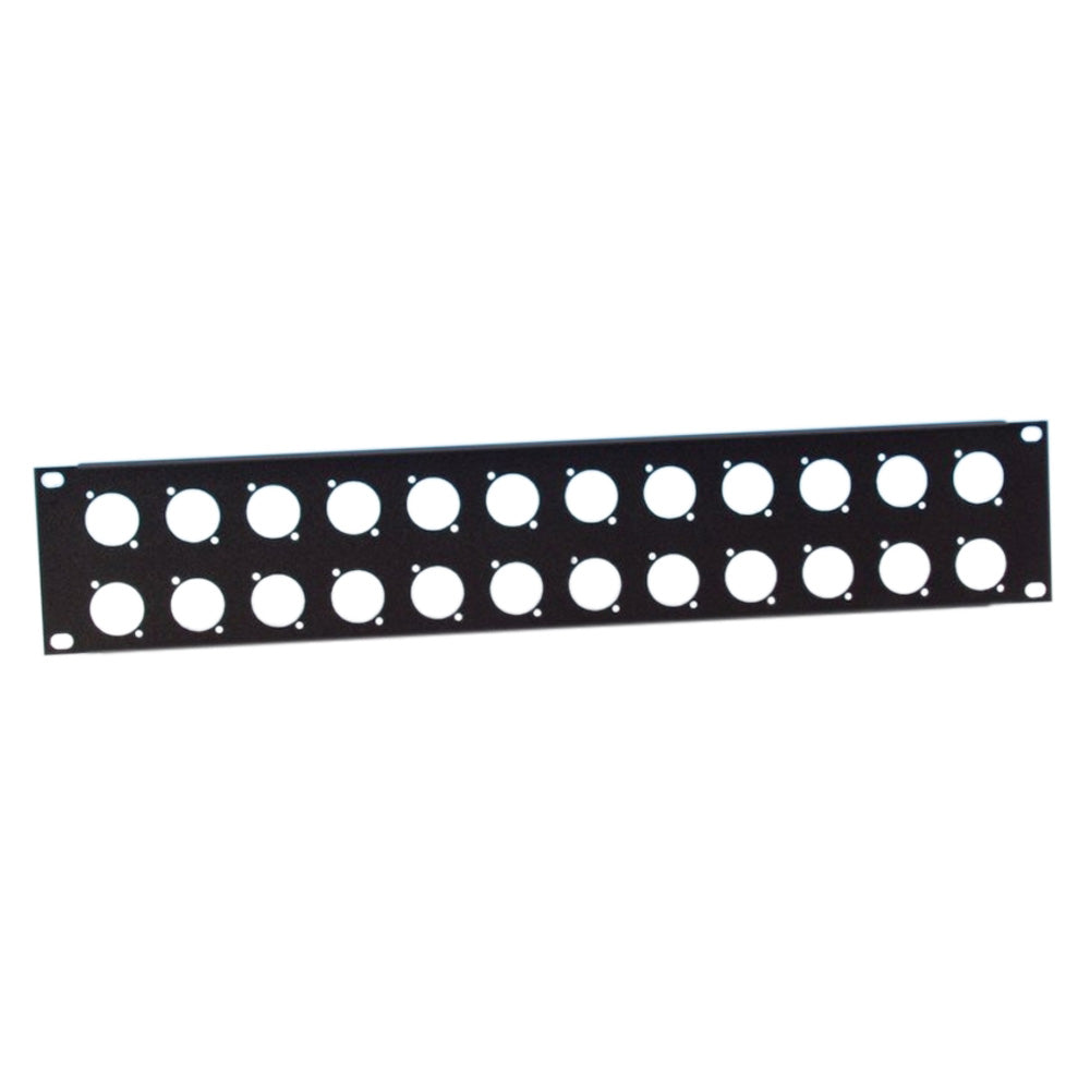 Adam Hall 872214 U-shaped Rack Panel 2 Unit to 24 D-Type Chassis