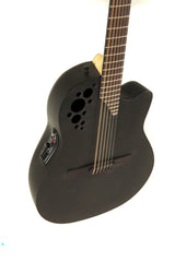Ovation E-Acoustic Guitars Elite TX Deep Contour Cutaway 12-string - Black Textured (2058TX-5-G)