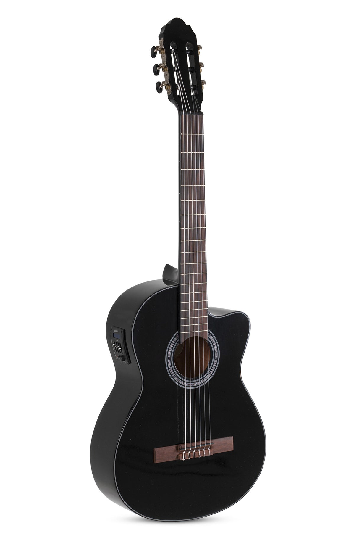 GEWA E-Acoustic classical guitar Student Black - E-Acoustic black