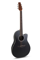 Applause E-Acoustic Guitars AB28 Super Shallow Bowl Cutaway - Black Satin (AB28-5S)