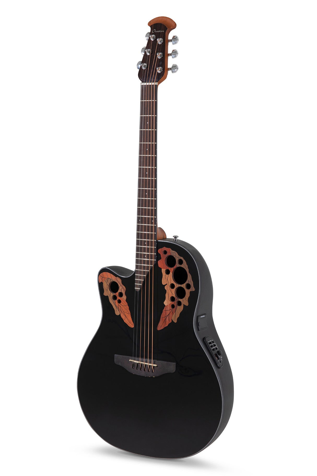 Ovation E-Acoustic Guitars Celebrity Elite Mid Cutaway - Black (CE44L-5-G)