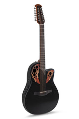 Ovation E-Acoustic Guitars Celebrity Elite Mid Cutaway 12-string - Black (CE4412-5-G)