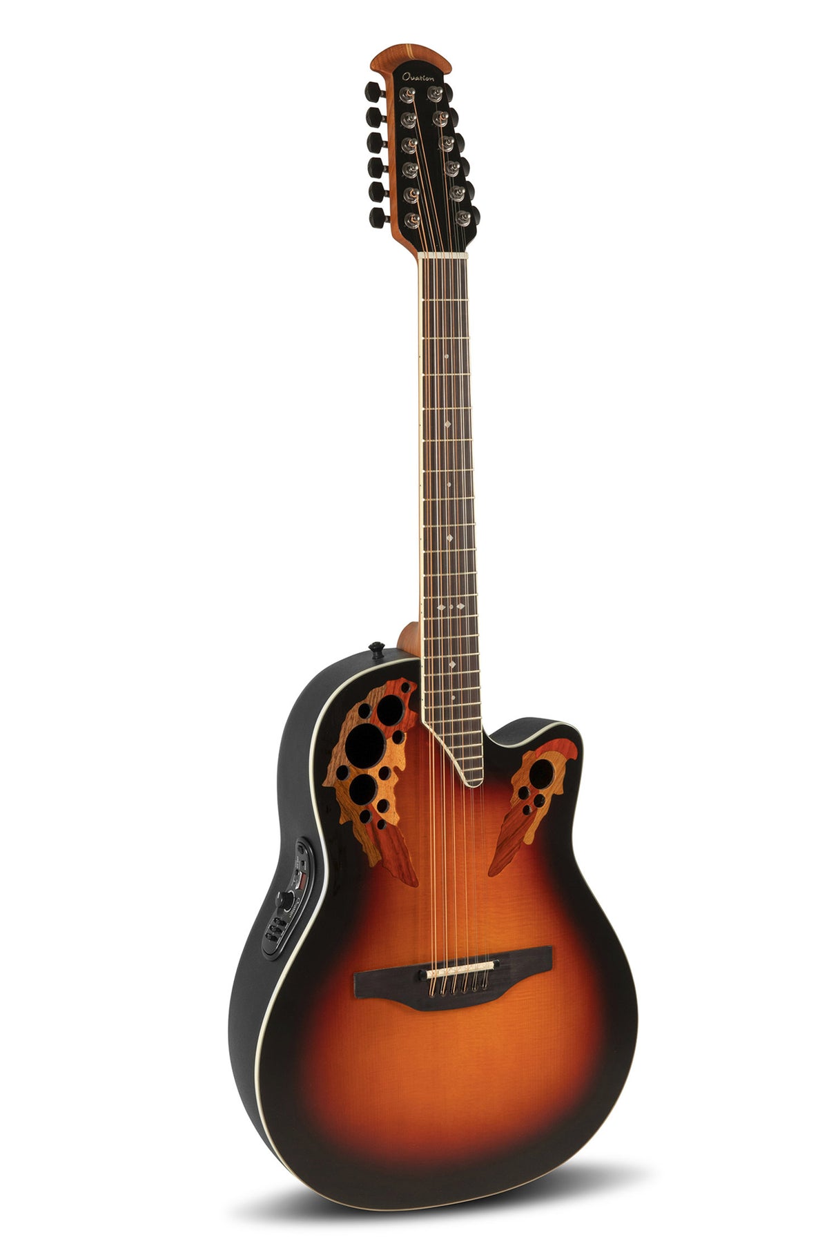 Ovation E-acoustic Guitars Standard Elite Deep Contour Cutaway 12-string - New England Burst (2758AX-NEB-G)