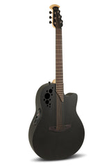 Ovation E-Acoustic Guitars Elite TX Deep Contour Cutaway - Black Textured (2078TX-5-G)