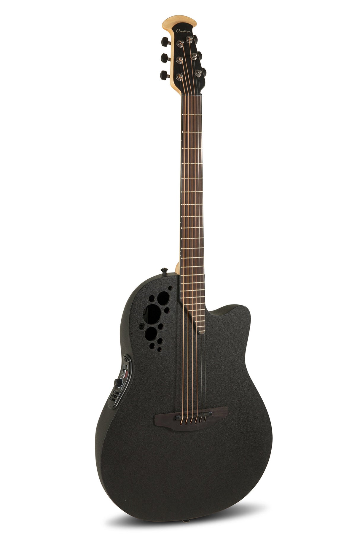 Ovation E-Acoustic Guitars Elite TX Super Shallow - Black Textured (1868TX-5-G)