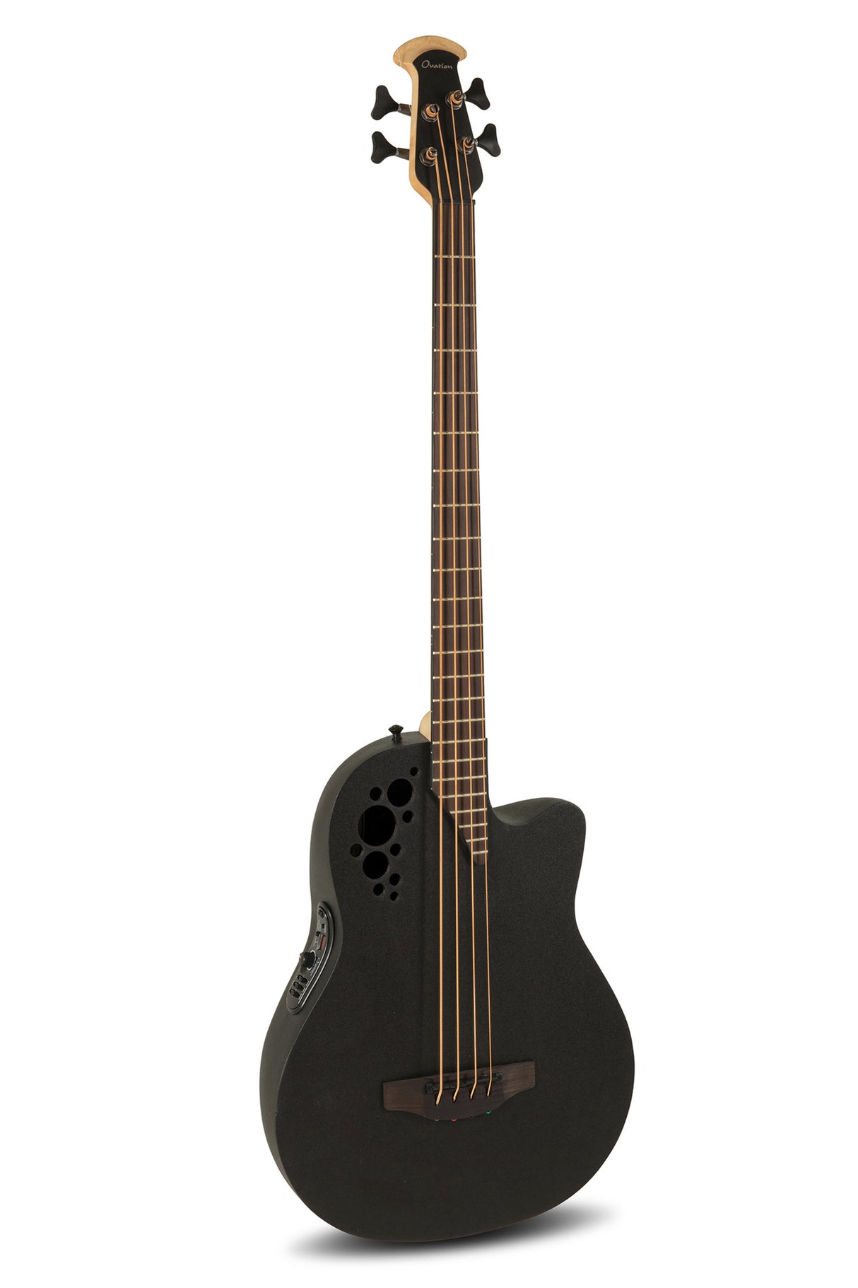 Ovation E-Acoustic Bass Elite TX Mid Cutaway - Black Textured (B778TX-5-G)