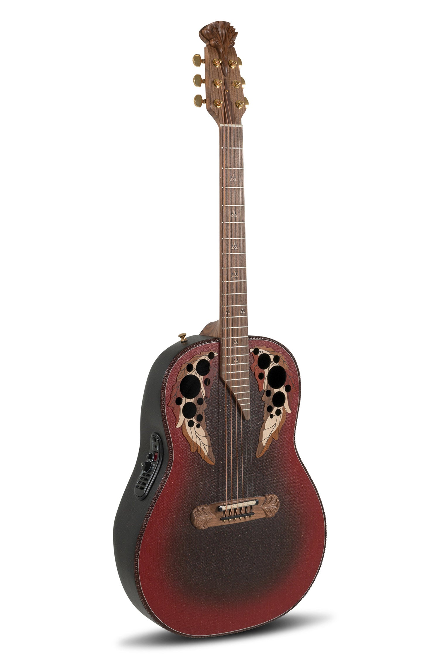 Adamas E-Acoustic Guitars 1687GT Deep Non-Cutaway - Reverse Red Burst (1687GT-2-G)