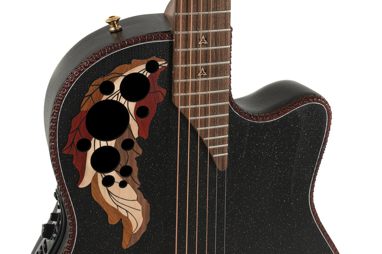 Adamas E-Acoustic Guitars 2087GT Deep Contour Cutaway - Black (2087GT-5-G)