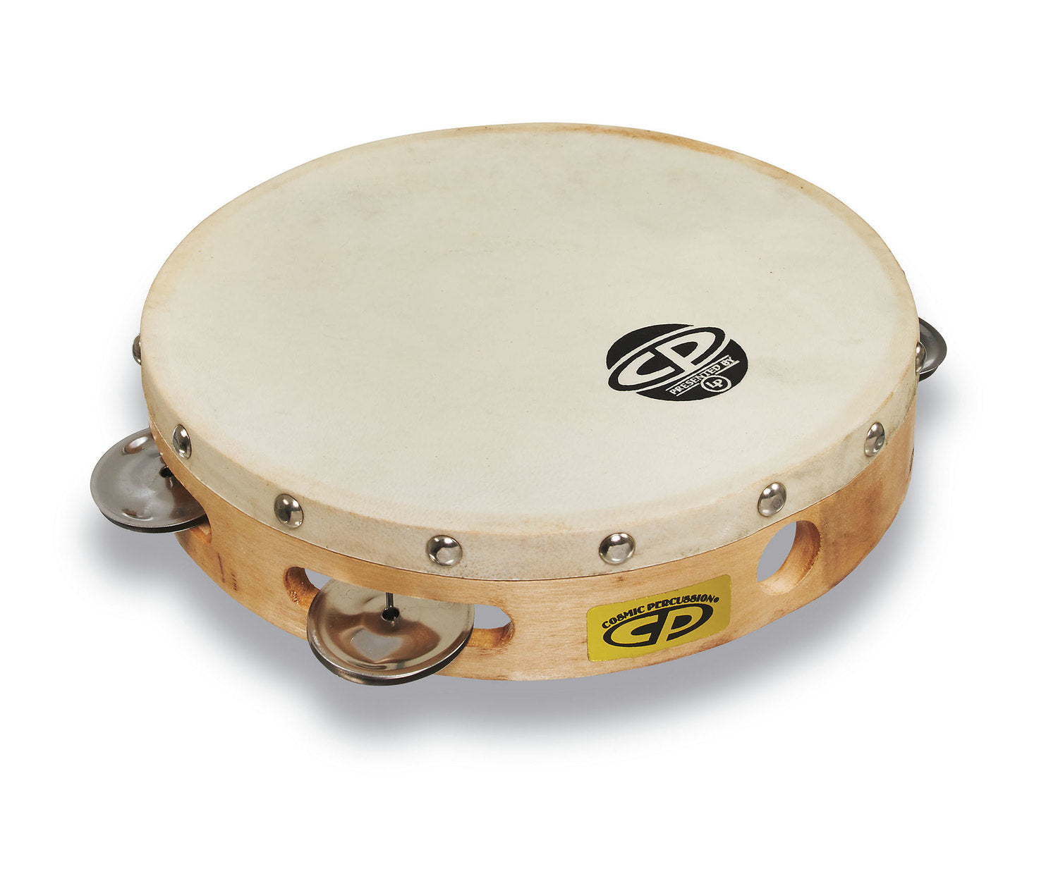 Latin Percussion tambourine CP wood - 8", single row (CP378)