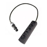 Adaptor powerCON gray - Schuko 5 Socket - 1 meter