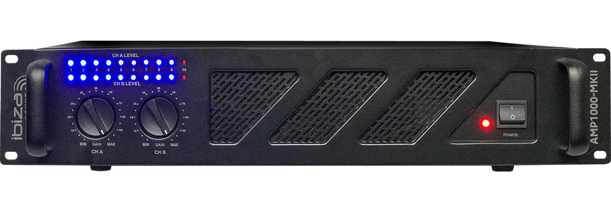 Ibiza AMP1000-MKII Power Amplifier (2x800W)