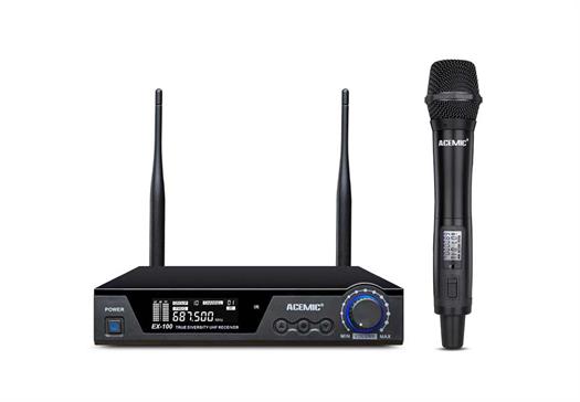 Wireless handheld microphone and receiver - ACEMIC EX-100