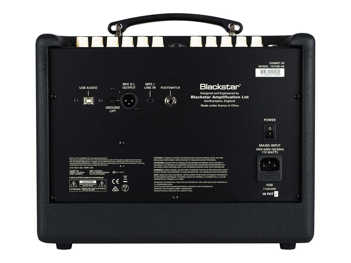 Blackstar Sonnet 60 acoustic guitar amplifier (Black)